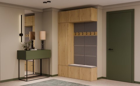 Garderoba HAGA III/1Sz2W DĄB ARTISAN + 2x Wieszak