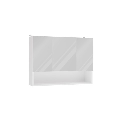 Szafka Łazienkowa Wisząca POLA 3DL/P BIAŁY 80 Cm 3 Lustra z Półką